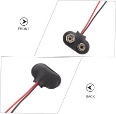 9V Pil Yuvası Yatağı Başlığı 9V Batarya Bağlantı T-Tipi Konnektör Klips - 50 Adet