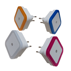 4 Farklı Renk Cata CT-9500 Fotoselli Led Gece Lambası Mavi, Amber, Pembe, Beyaz Işık 30lm 1W 220V