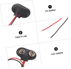 9V Pil Yuvası Yatağı Başlığı 9V Batarya Bağlantı T-Tipi Konnektör Klips - 30 Adet