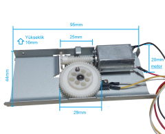 DC 3-12V DC Motor 90 Derece Güç Aktarımlı Dişli Motor Dairesel Yatay Dönen Hobi Deney Dişli Sistemi