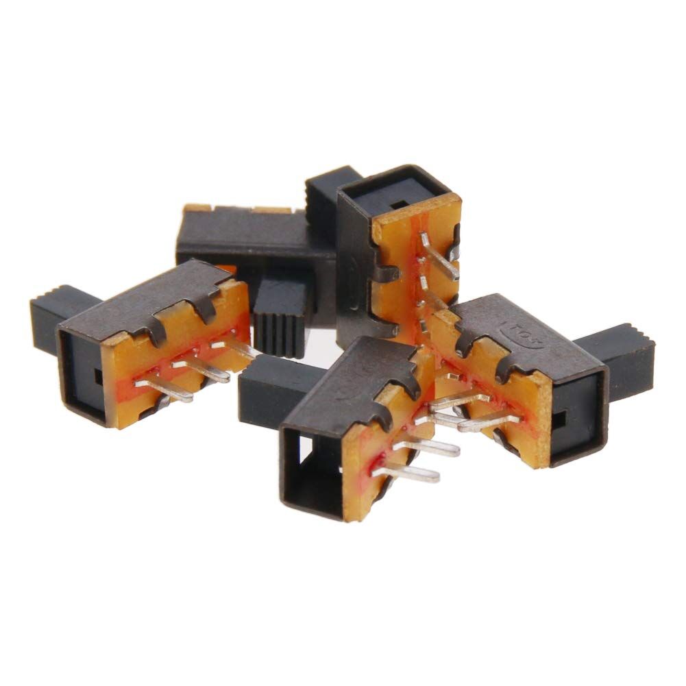 3 Pin SPDT On Off Kulaksız Sürgülü Anahtar 180° SS12F17G5 - 1000 Adet