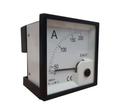 Emge Ampermetre 200-5A 72x72mm 2000V AC 50Hz