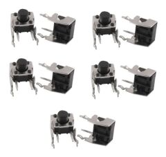 2 Pin 90° 90C 6x6x6.8mm Tact Switch Buton - 10 Adet