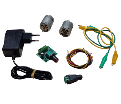 DC 12V Adaptörlü Motor Hız Devri Kontrol Kartı ile 2 Tip Güçlü Motor Hız Devir PWM Ayarı Öğrenci Hobi Deney Seti