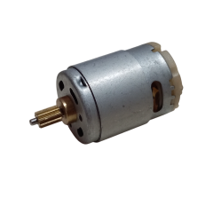 Ever RS-365 DC 9V 9750Rpm DC Motor 6mm Çaplı Metal Dişli (Çap 27.5mm Uzunluk 57mm) Hobi Oyuncak Elektrik Deney Motoru