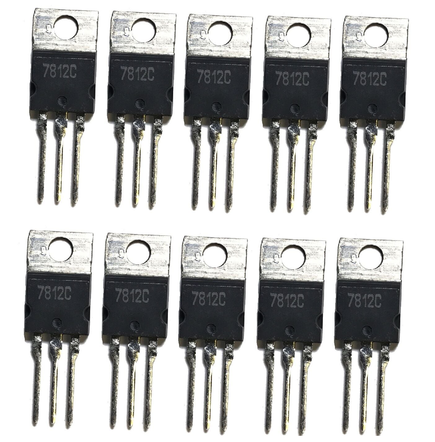 7812C 12V 1.5A Lineer Voltaj Regülatör- TO220 Kılıf - 10 Adet
