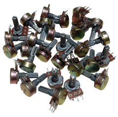 30 Adet B500R B500Ω Potansiyometre 500 Ohm Pot (Somunsuz ve Pulsuz)