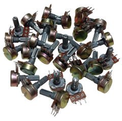 30 Adet B500R B500Ω Potansiyometre 500 Ohm Pot (Somunsuz ve Pulsuz)