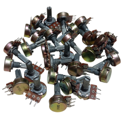 30 Adet B500R B500Ω Potansiyometre 500 Ohm Pot (Somunsuz ve Pulsuz)