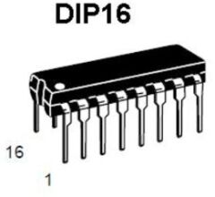 LM246N Programmable Quad Bipolar İşlemsel Yükselteç Entegresi - DIP16