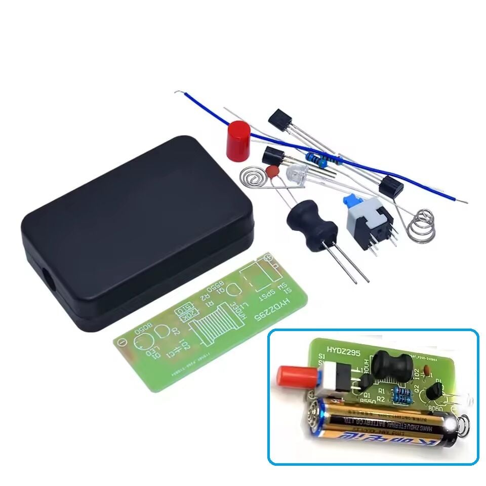 FLA-1 1.5V Basit El Feneri Hobi Devresi DIY Lehimleme Kiti - Demonte(Montesiz)