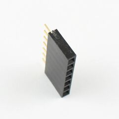 1x7 Pin Dişi Header Konnektör 2.54mm 180° 180C Ph:8.5mm - 440 Adet