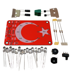 DC 3-12V Yanıp Sönen Flaşörlü Türk Bayraklı Flip Flop Ledli Işık Kendin Yap Hobi Devresi DIY Lehimleme Kiti - Demonte(Montesiz)