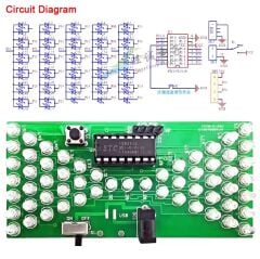 DC 5V Led Elektronik Kum Saati Hobi Devresi DIY Lehimleme Kiti - Demonte(Montesiz)