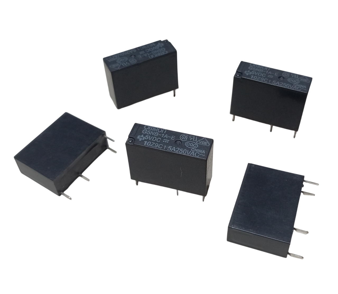 5 Adet Omron G5NB-1A-E 5V DC 5A 250VAC SPST-NO 4 Pin Kombi Rölesi Pcb Güç Rölesi