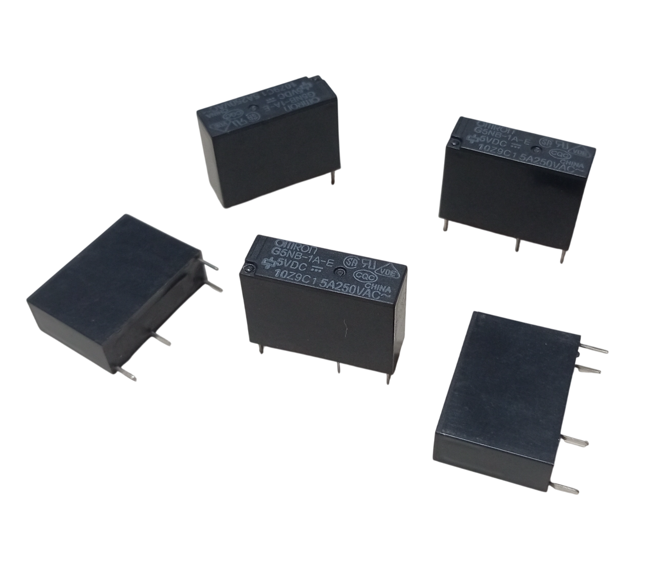 5 Adet Omron G5NB-1A-E 5V DC 5A 250VAC SPST-NO 4 Pin Kombi Rölesi Pcb Güç Rölesi