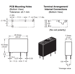 5 Adet Omron G5NB-1A-E 5V DC 5A 250VAC SPST-NO 4 Pin Kombi Rölesi Pcb Güç Rölesi