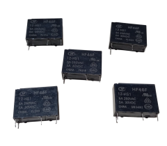 5 Adet Hongfa HF46F 12-HS1 12V DC 5A 250VAC 30VDC SPST-NO 4 Pin Kombi Rölesi Pcb Güç Rölesi