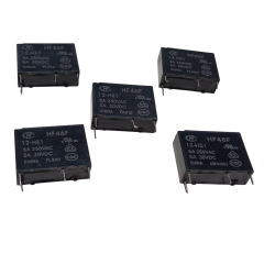 5 Adet Hongfa HF46F 12-HS1 12V DC 5A 250VAC 30VDC SPST-NO 4 Pin Kombi Rölesi Pcb Güç Rölesi