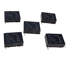 5 Adet Hongfa HF46F 12-HS1 12V DC 5A 250VAC 30VDC SPST-NO 4 Pin Kombi Rölesi Pcb Güç Rölesi