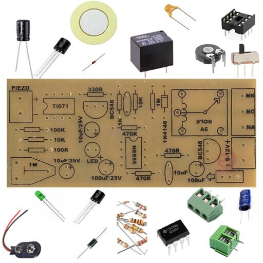 Piezolu Kontrol Darbe Sensör Devresi - Demonte(Montesiz)