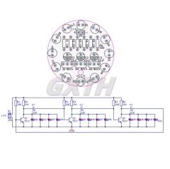 DC 3-5V Led Yuvarlak Dönen Işık Hobi Devresi DIY Lehimleme Kiti - Demonte(Montesiz)