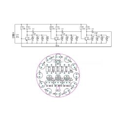 DC 3-5V Led Yuvarlak Dönen Işık Hobi Devresi DIY Lehimleme Kiti - Demonte(Montesiz)
