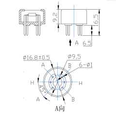 MQ-3 Alkol Gaz Sensörü Alkolmetre Analog Sensör Çap 17mm Yükseklik 10mm Alcohol Gas Sensor