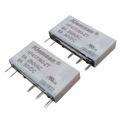 2 Adet Klemsan HF41F/60-ZT 60V DC 6A 250VAC SPDT (1 Form C) 5 Pin Pcb Güç Rölesi