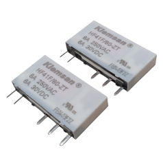 2 Adet Klemsan HF41F/60-ZT 60V DC 6A 250VAC SPDT (1 Form C) 5 Pin Pcb Güç Rölesi