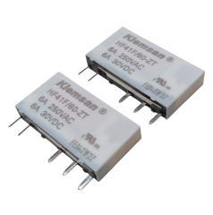 2 Adet Klemsan HF41F/60-ZT 60V DC 6A 250VAC SPDT (1 Form C) 5 Pin Pcb Güç Rölesi
