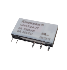 2 Adet Klemsan HF41F/24-ZT 24V DC 6A 250VAC SPDT (1 Form C) 5 Pin Pcb Güç Rölesi