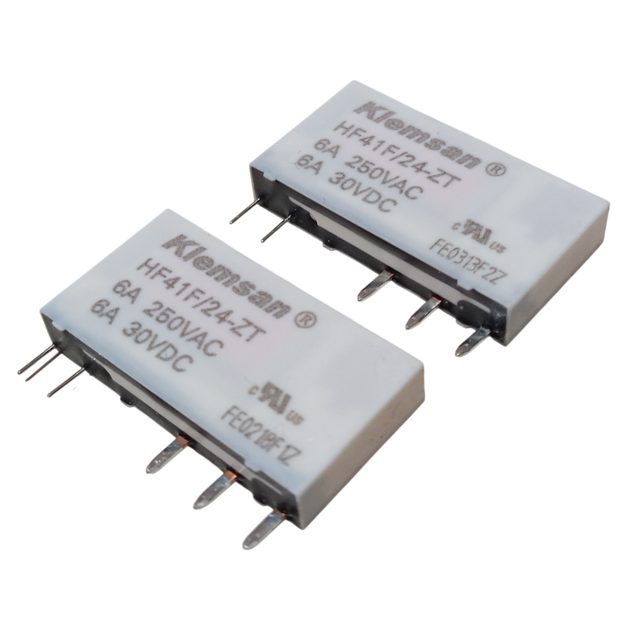 2 Adet Klemsan HF41F/24-ZT 24V DC 6A 250VAC SPDT (1 Form C) 5 Pin Pcb Güç Rölesi