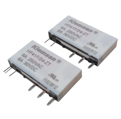 2 Adet Klemsan HF41F/24-ZT 24V DC 6A 250VAC SPDT (1 Form C) 5 Pin Pcb Güç Rölesi