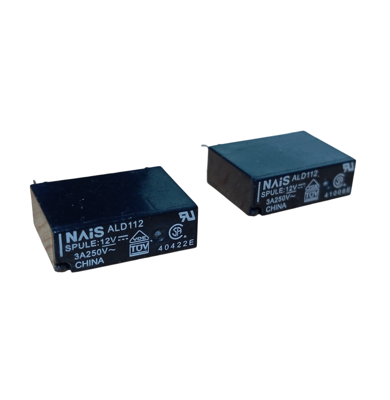 2 Adet Nais ALD112 12V DC 3A 250VAC SPST-NO 4 Pin Kombi Rölesi Pcb Güç Rölesi
