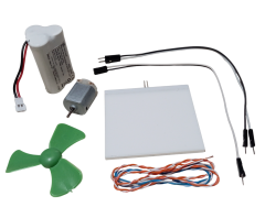 DC 3.6V Pil Led Panel Motor Pervane Öğrenci Elektrik Devresi Hobi Deney Seti