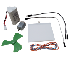 DC 3.6V Pil Led Panel Motor Pervane Öğrenci Elektrik Devresi Hobi Deney Seti