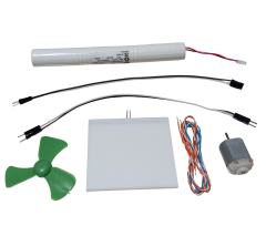 DC 3.6V Pil Led Panel Motor Pervane Öğrenci Elektrik Devresi Hobi Deney Seti