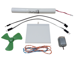 DC 3.6V Pil Led Panel Motor Pervane Öğrenci Elektrik Devresi Hobi Deney Seti