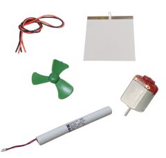 DC 3.6V Pil Led Panel Motor Pervane Öğrenci Elektrik Devresi Hobi Deney Seti