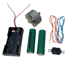 DC 6V Oyuncak Motoru Pil Anahtar Zil Teli Öğrenci Elektrik Devresi Hobi Deney Seti