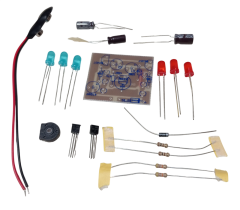 DC 5-12V Yanıp Sönen Polis Işıkları Mavi Kırmızı Ledler Kendin Yap Hobi Devresi DIY Lehimleme Kiti - Demonte(Montesiz)