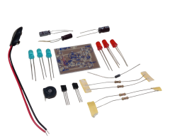 DC 5-12V Yanıp Sönen Polis Işıkları Mavi Kırmızı Ledler Kendin Yap Hobi Devresi DIY Lehimleme Kiti - Demonte(Montesiz)