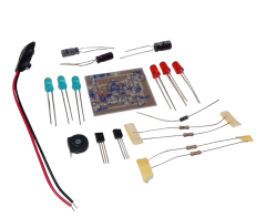 DC 5-12V Yanıp Sönen Polis Işıkları Mavi Kırmızı Ledler Kendin Yap Hobi Devresi DIY Lehimleme Kiti - Demonte(Montesiz)