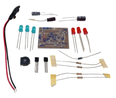 DC 5-12V Yanıp Sönen Polis Işıkları Mavi Kırmızı Ledler Kendin Yap Hobi Devresi DIY Lehimleme Kiti - Demonte(Montesiz)