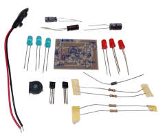 DC 5-12V Yanıp Sönen Polis Işıkları Mavi Kırmızı Ledler Kendin Yap Hobi Devresi DIY Lehimleme Kiti - Demonte(Montesiz)