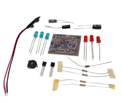 DC 5-12V Yanıp Sönen Polis Işıkları Mavi Kırmızı Ledler Kendin Yap Hobi Devresi DIY Lehimleme Kiti - Demonte(Montesiz)