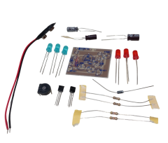DC 5-12V Yanıp Sönen Polis Işıkları Mavi Kırmızı Ledler Kendin Yap Hobi Devresi DIY Lehimleme Kiti - Demonte(Montesiz)
