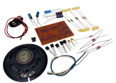DC 12V Elektronik Siren Butona Basılınca Hoparlörden Ses Gelen Kendin Yap Hobi Devresi DIY Lehimleme Kiti - Demonte(Montesiz)