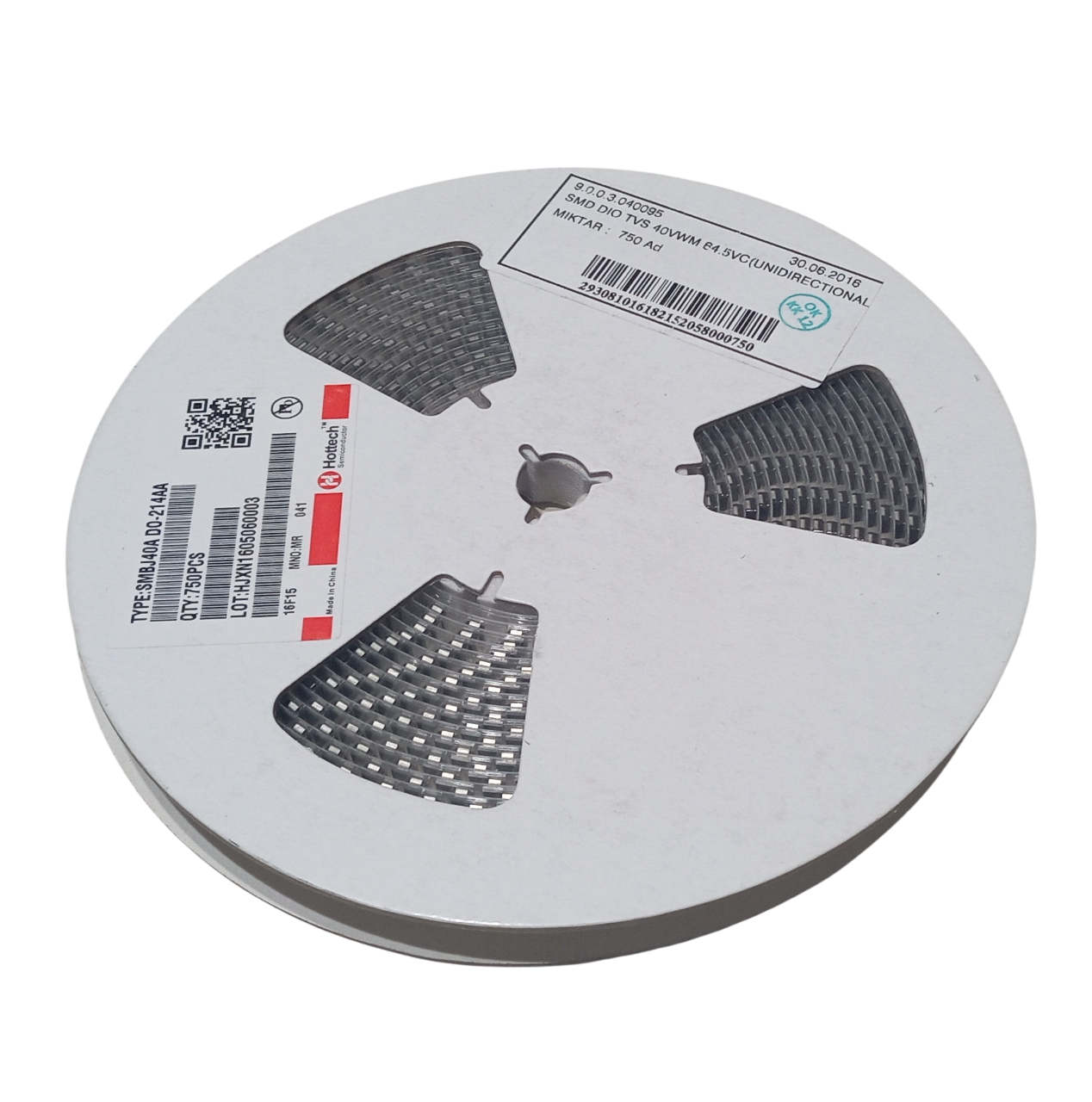 750 Adet SMBJ40A DO-214AA Smd Diode Tvs 40VWM 64.5VC (Unidirectional) 40V 600W Tek Yönlü Smd Smb Tvs Diyot